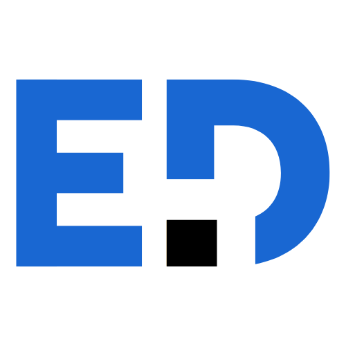 logo emploi digital bleu et noir