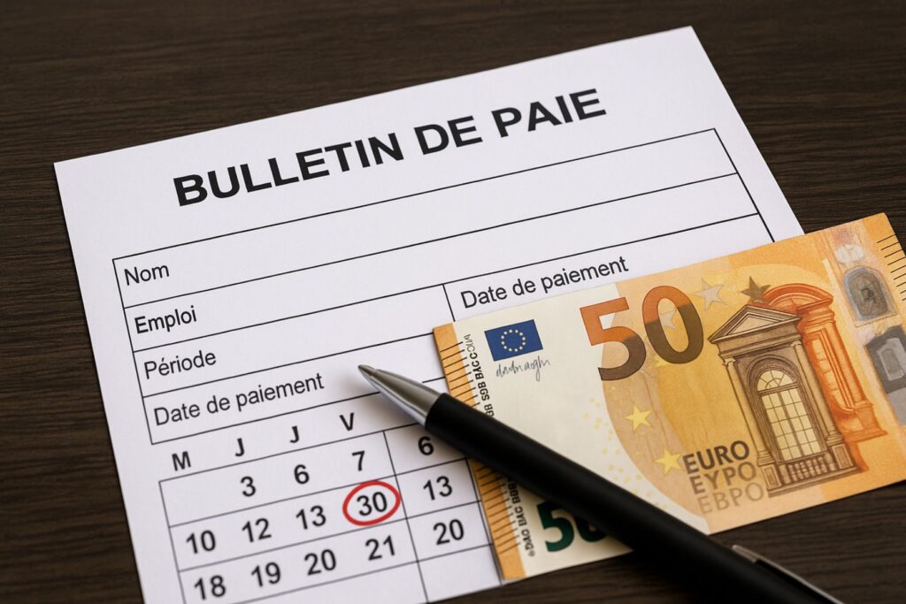 date limite pour recevoir son salaire