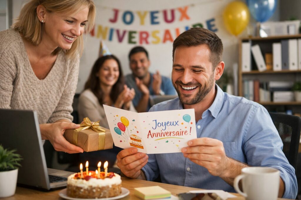 message d'anniversaire pour un collègue