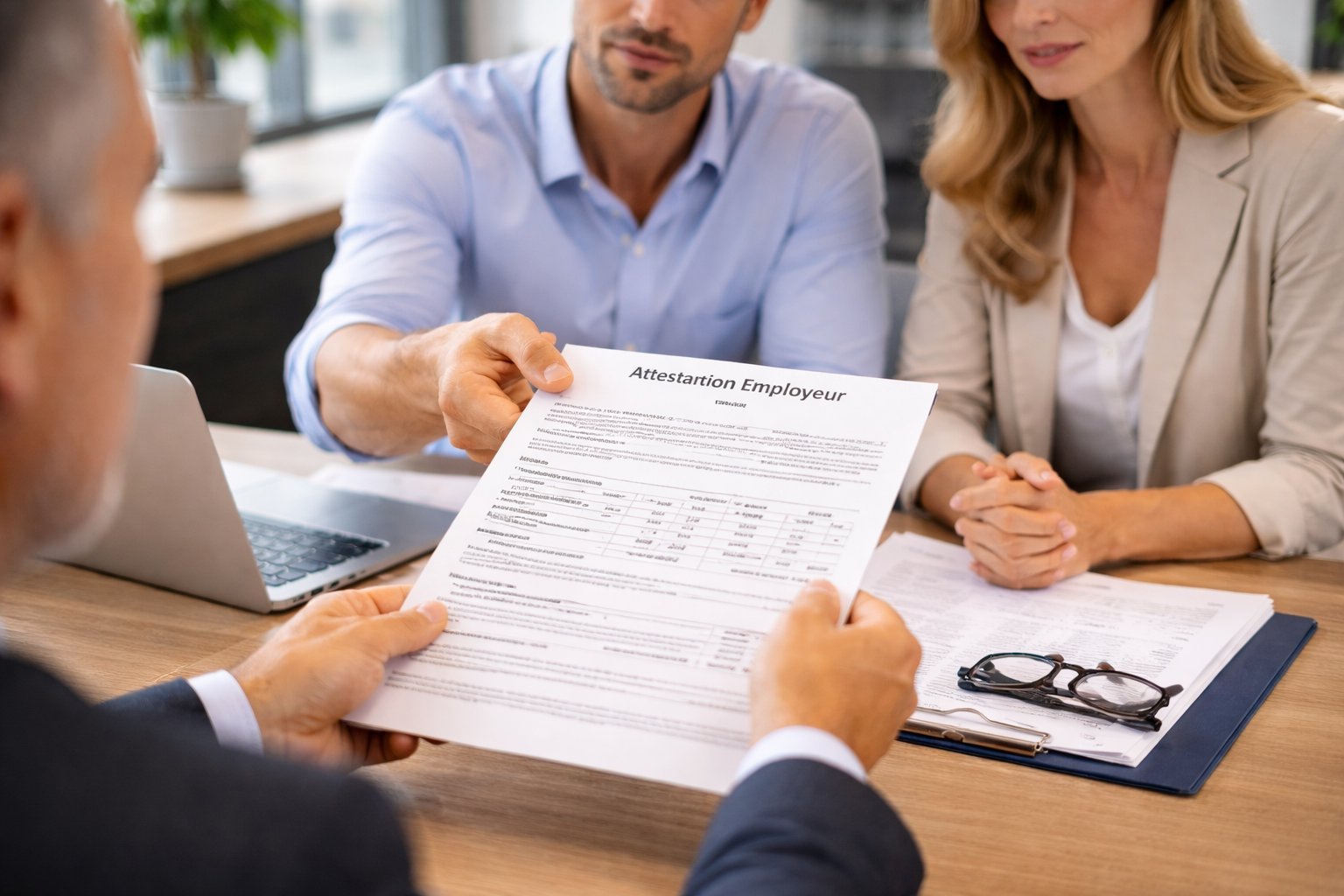 Attestation employeur en CDI