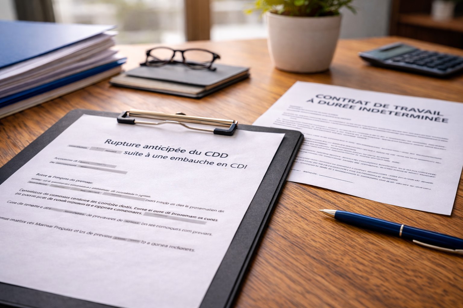 Lettre de démission en CDD : cadre réel
